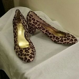 Leopard print heels